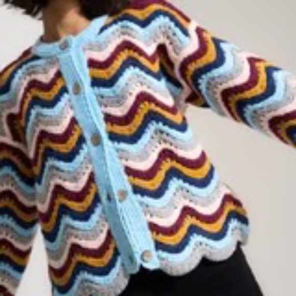 Callahan Knitwear Syd Crocheted Cardigan - Medium - NWT